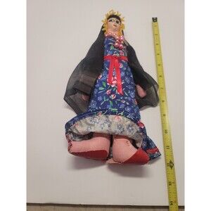 Vintage Handmade Russian Folk Art Doll 10.5 inches